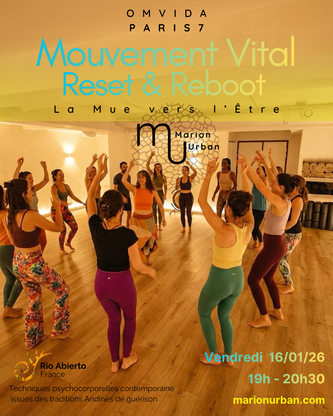 Mouvement Vital Reset & Reboot - 16/01/2026 à Omvida Paris 7